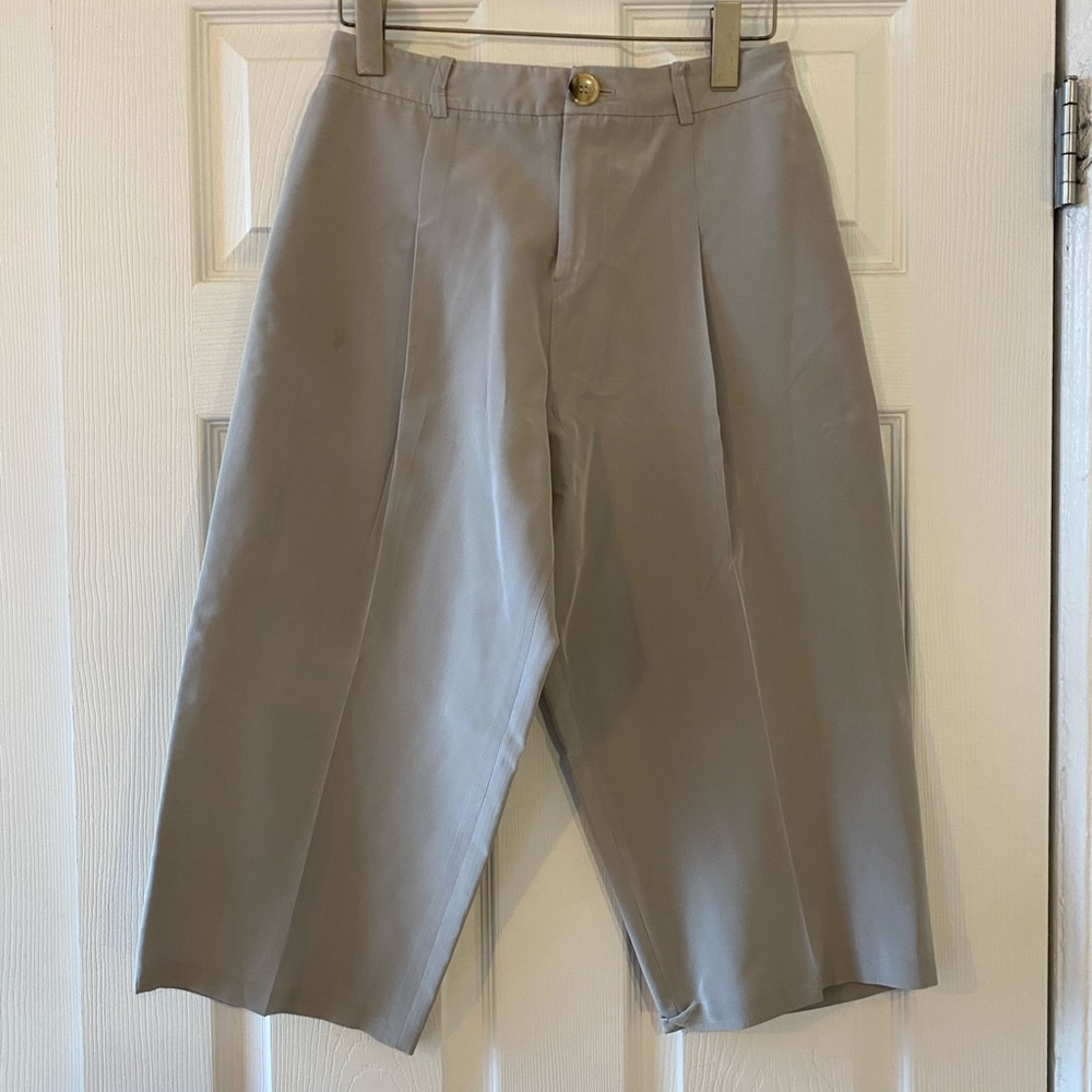 Tome - grey culottes in silk taffeta - s